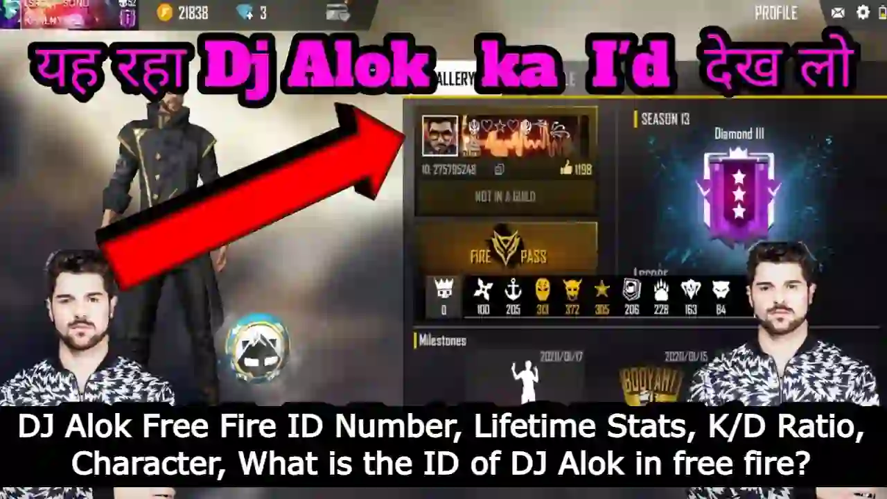 DJ Alok Free Fire ID Number