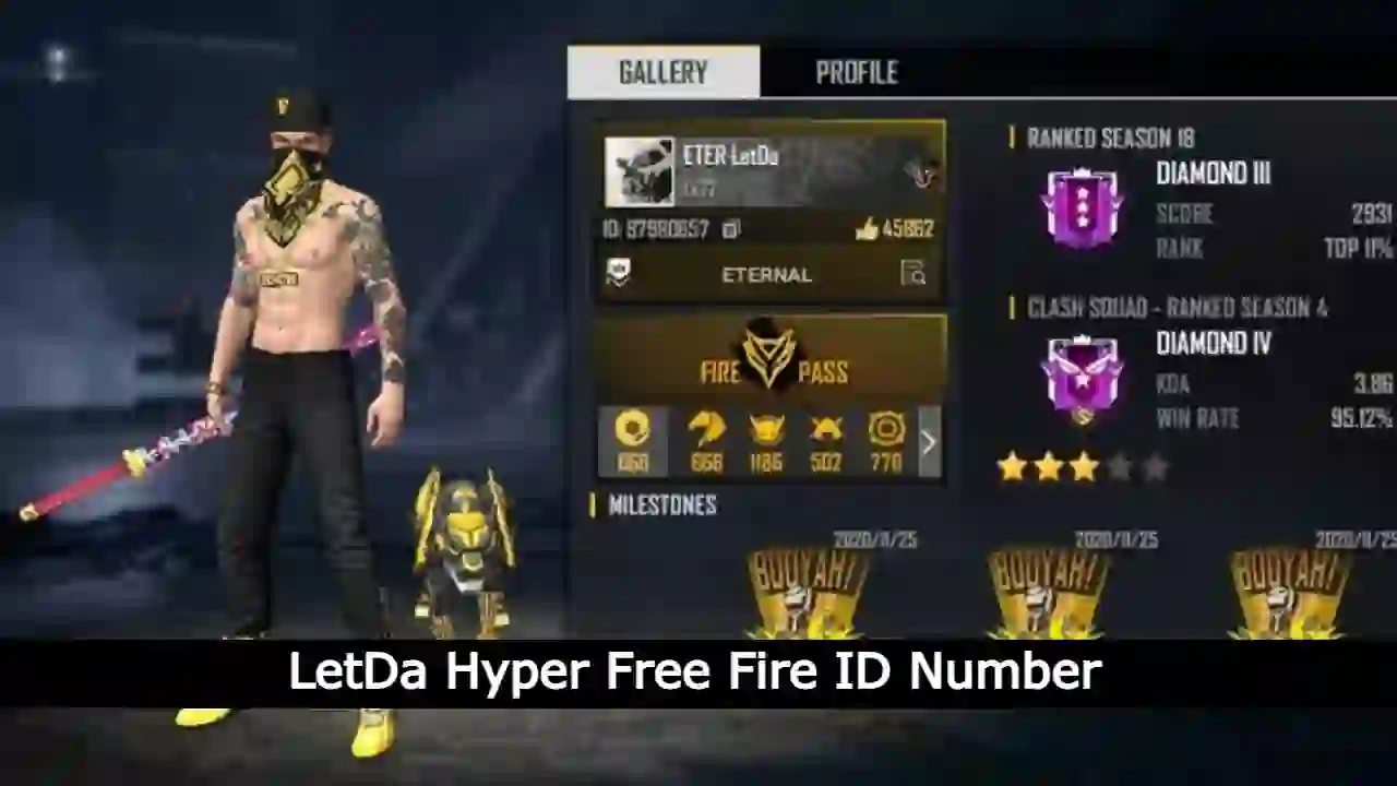 LetDa Hyper Free Fire ID Number