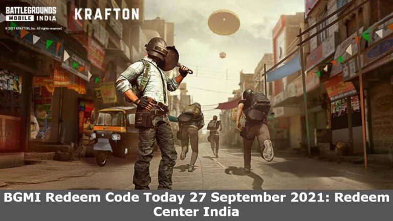 BGMI Redeem Code Today 27 September 2021: Redeem Center India BGMI Redeem Code Today 27 September 2021: Redeem Center India