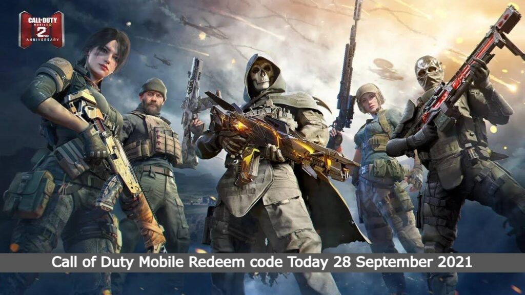 Call of Duty Mobile Redeem code Today 28 September 2021