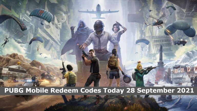 PUBG Mobile Redeem Codes Today 28 September 2021
