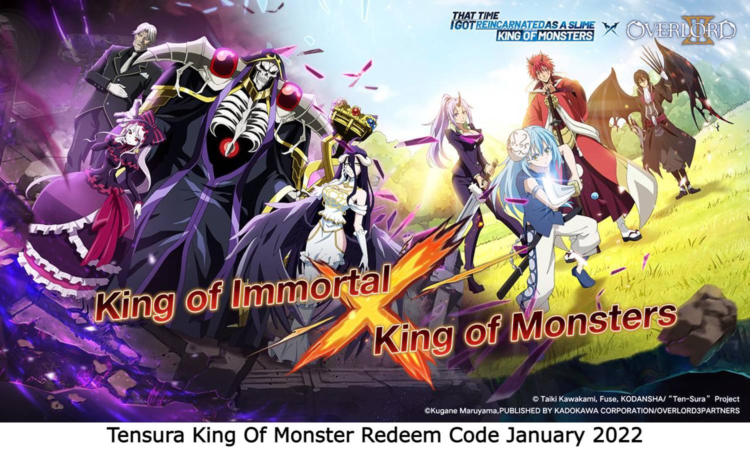 Tensura King Of Monster Redeem Code January 2022