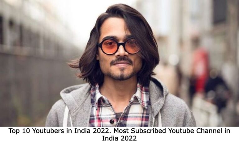 Top 10 Youtubers in India 2022. Most Subscribed Youtube Channel in India 2022