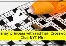 Disney princess with red hair Crossword Clue NYT Mini Disney princess with red hair Crossword Clue NYT Mini