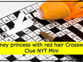 Disney princess with red hair Crossword Clue NYT Mini