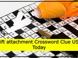 Gift attachment Crossword Clue USA Today