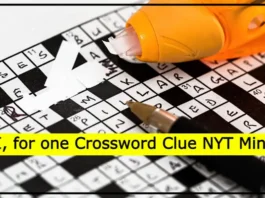 I, for one Crossword Clue NYT Mini