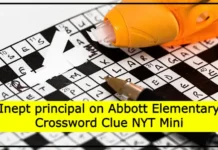 Inept principal on Abbott Elementary Crossword Clue NYT Mini Inept principal on Abbott Elementary Crossword Clue NYT Mini