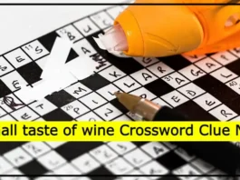 Small taste of wine Crossword Clue NYT