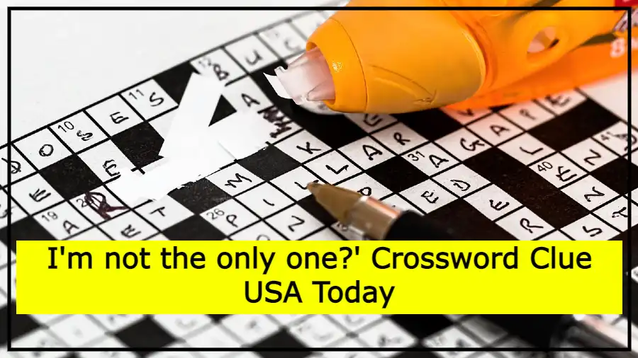 I'm not the only one?' Crossword Clue USA Today