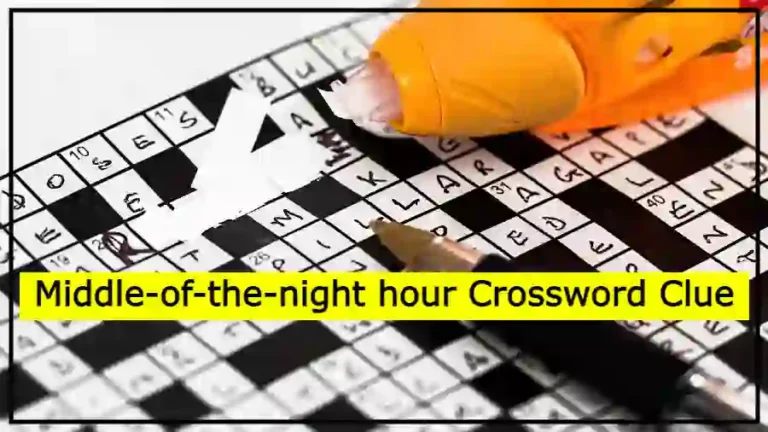Middle-of-the-night hour Crossword Clue