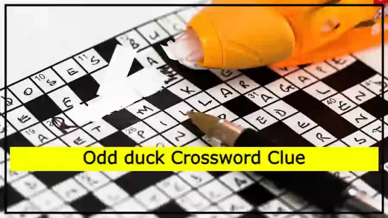 Odd duck Crossword Clue